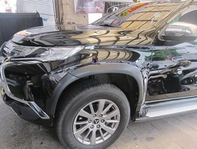 Taishuai 4X4 SUV Accessories wheel brow Slim Fender Flare for Montero Sport pajero sport 2016+