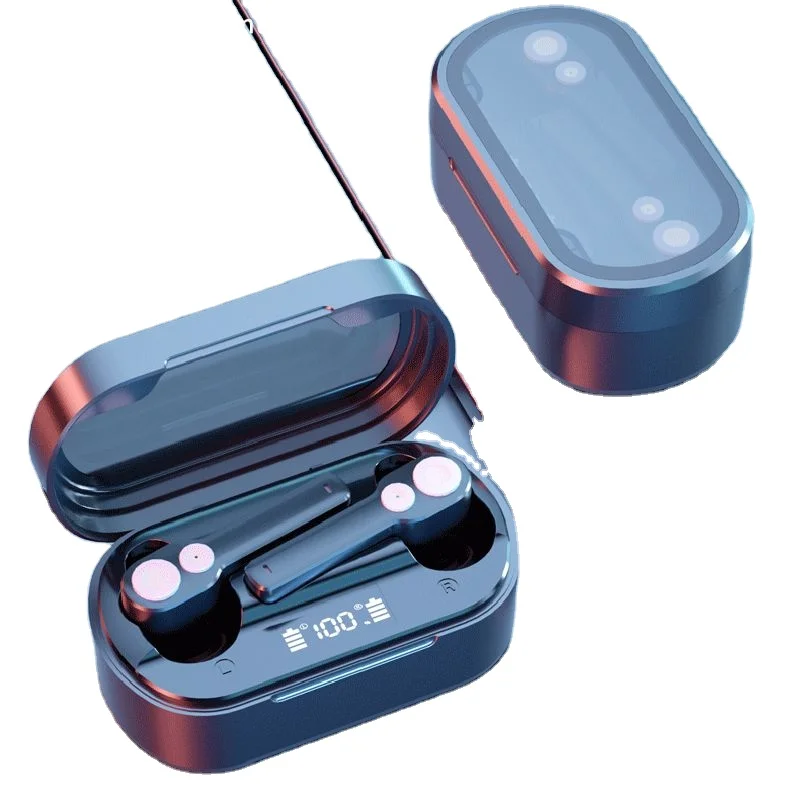 2 Moving Coil Wireless Earphones Bass stereo quality Hall Sensor Type C fast charging LED TWS D18 TWS hifi mini in ear headset