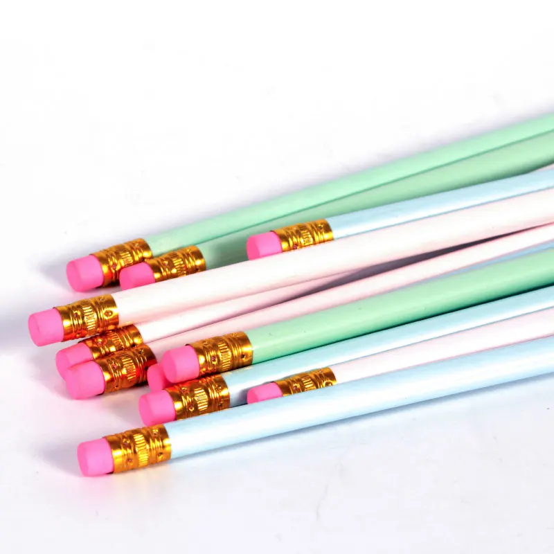 Pear Pencil China stationary factory cheap wholesale black wooden pencil custom HB wood pencil for OEM