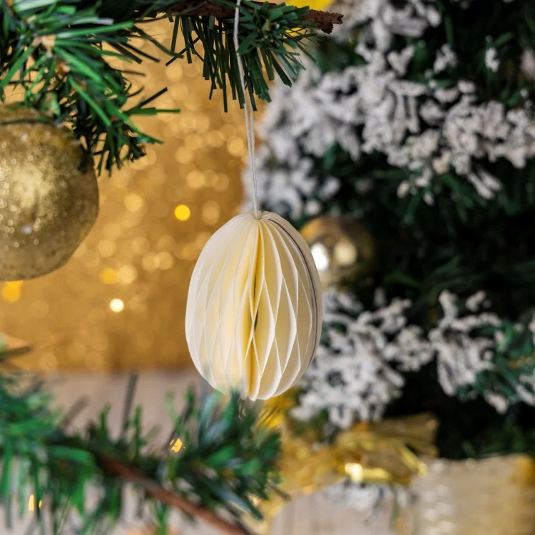 OEM Premium Reusable Christmas Paper Decorations Honeycomb Paper Indoor Xmas Tree Home Decor for Christmas Decorations
