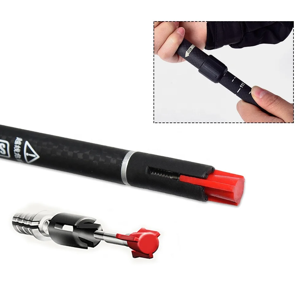 New design 2-section cork handle carbon outdoor telescopic elderly hiking poles trekking sticks