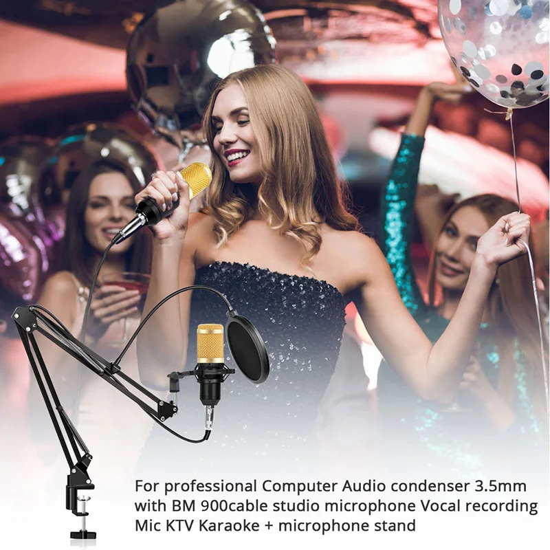  Комплект звуковых карт V8 soundcard микрофон для пения в режиме реального времени комплект