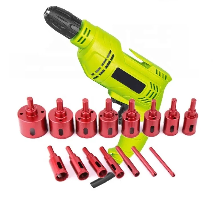 ceramic tile Glass material succession brazing diamond drill bit