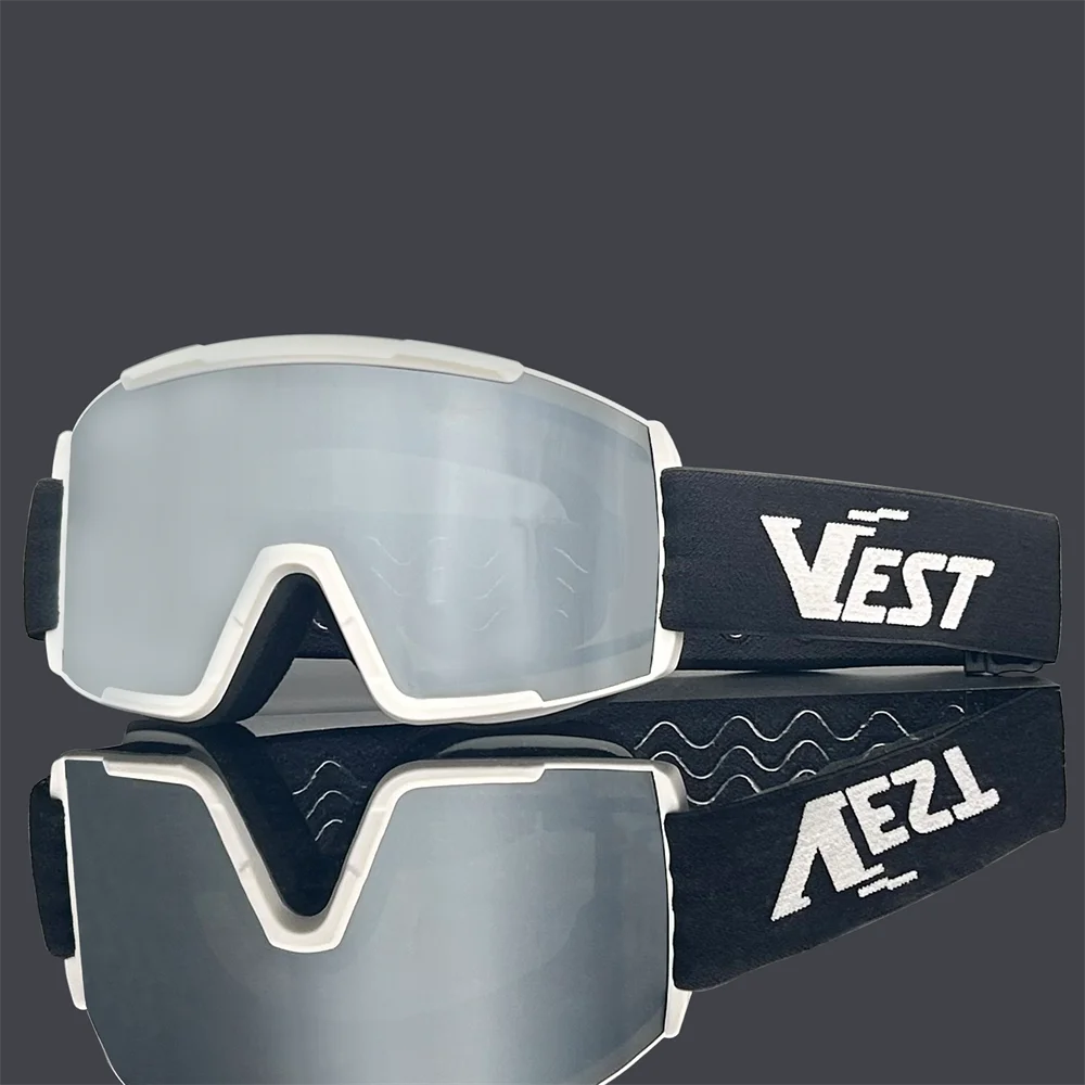 Low MOQ For Custom Brand Logo Snow Goggles PC Anti-Fog Lens UV400 Protection OTG Wholesale Snowboard Ski Goggles Manufacture