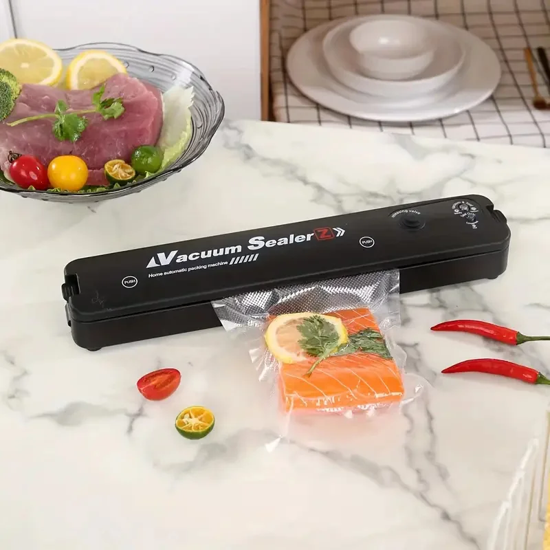 Handheld Vacuum Sealer With Built-in Cutter And Bpa Free Vacuum Bags For Food Packaging And Sous Vide Cooking