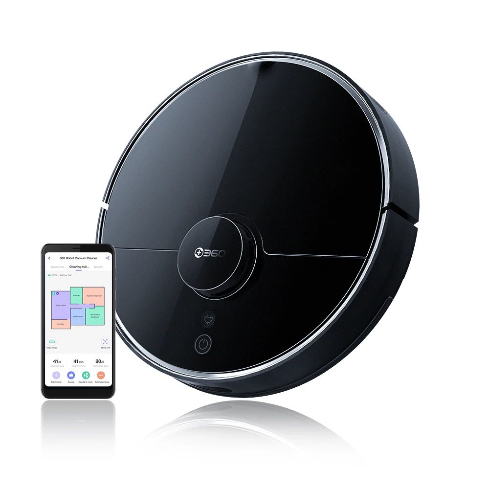 
Europe Warehouse 360 Automatic S7 Pro Rechargeable Robot Wet Dry Vacuum Cleaner for Home Office 