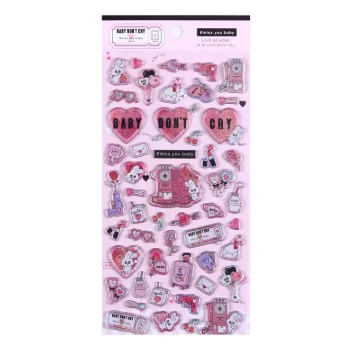 
Laser Love Sweet Candy Cartoon Decorative Stationery Stickers Scrapbooking DIY Diary Album Stick Label 