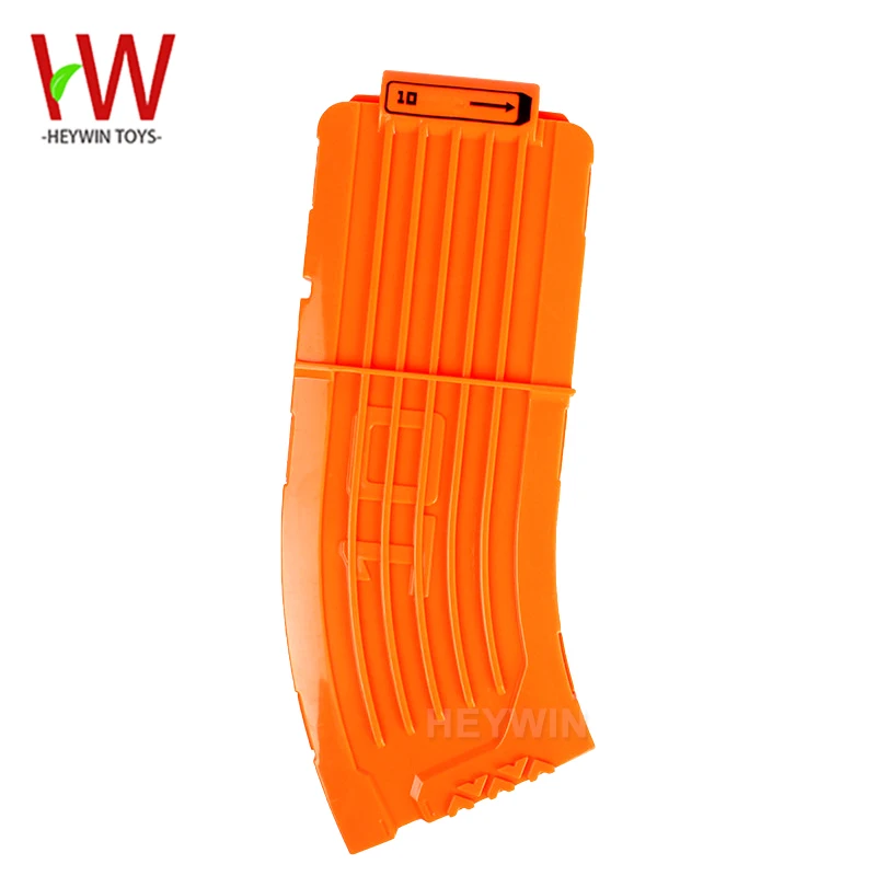 Soft Bullet Clips 10 darts Ammo Cartridge bent Magazine toy Clip EVA GUN Accessories  4 Colors (HM22T)