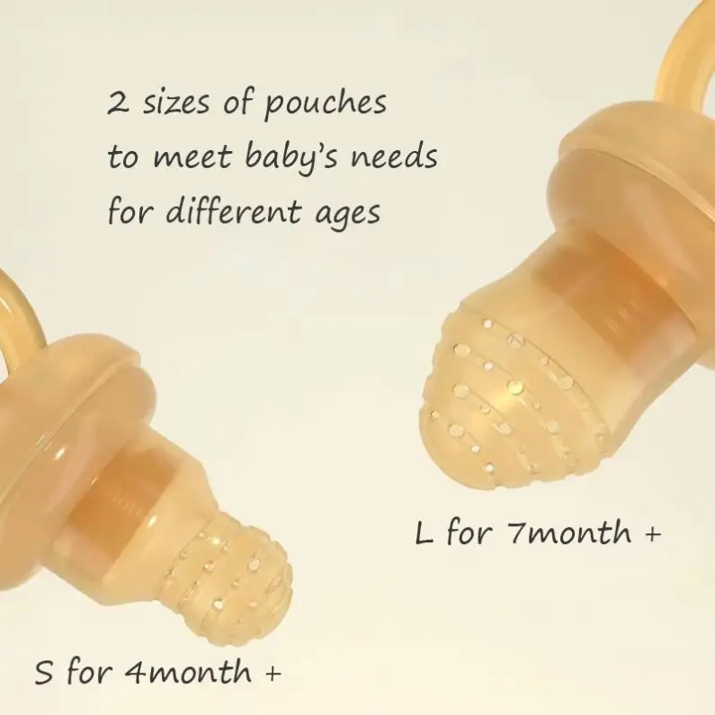 Teether Food Pacifier Silicone New Baby Ice Cream Fresh Fruit Feeder With Net