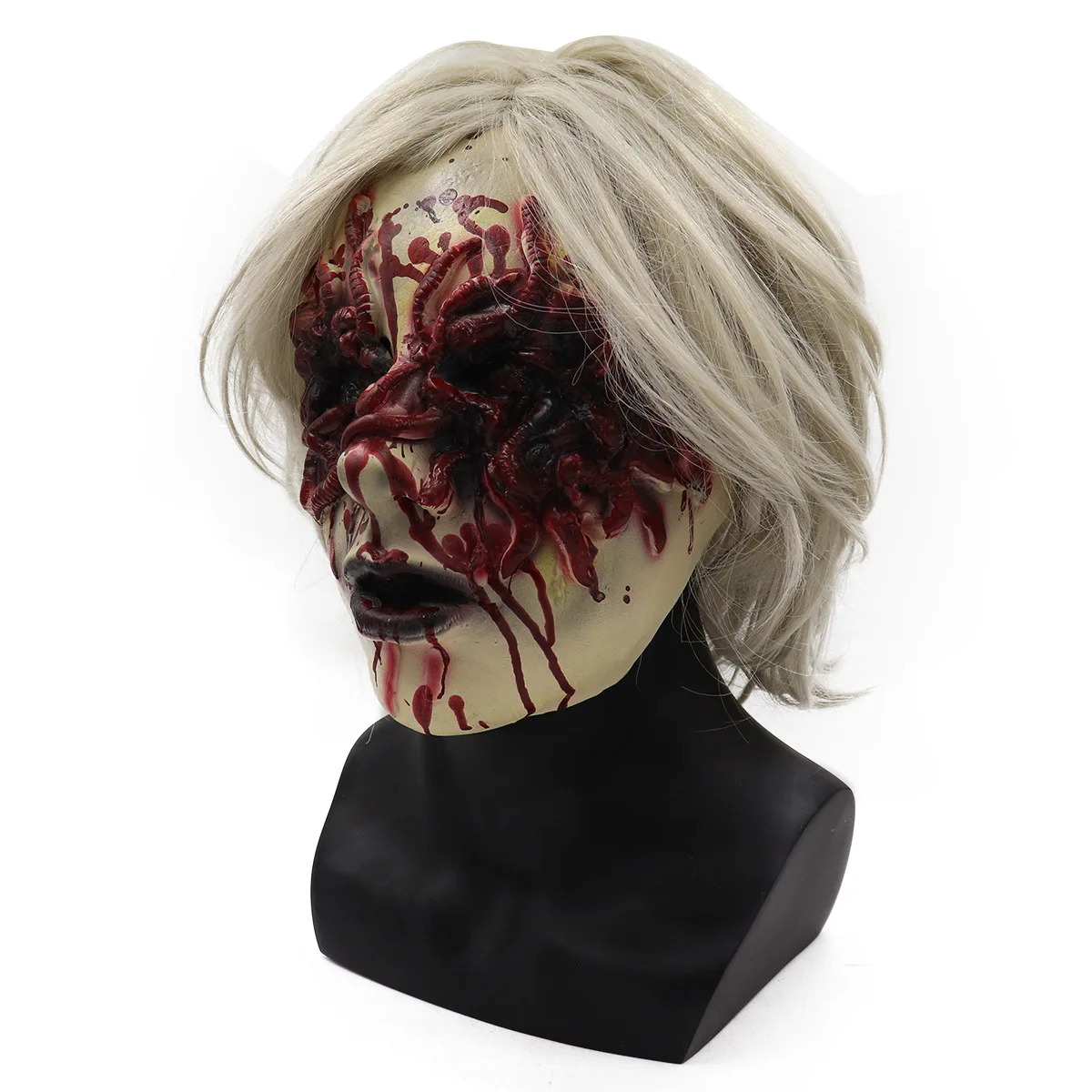 New Arrival Halloween Costume Horror Clown Saw Mask Horrifying Puppet Mask Movie Jigsaw Full Face Latex Mask