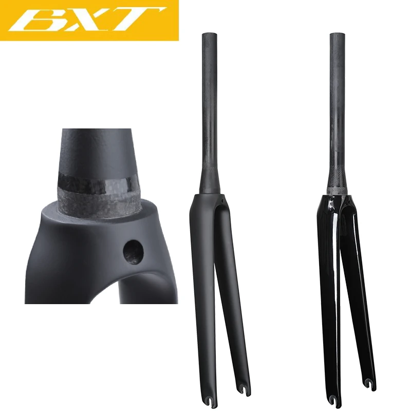 Road Bike Fork 700C V Brake Carbon Fiber Cyclocross Road Bicycle Fork 650B Rim Brake Carbon Fiber Road Bike Fork Carbon