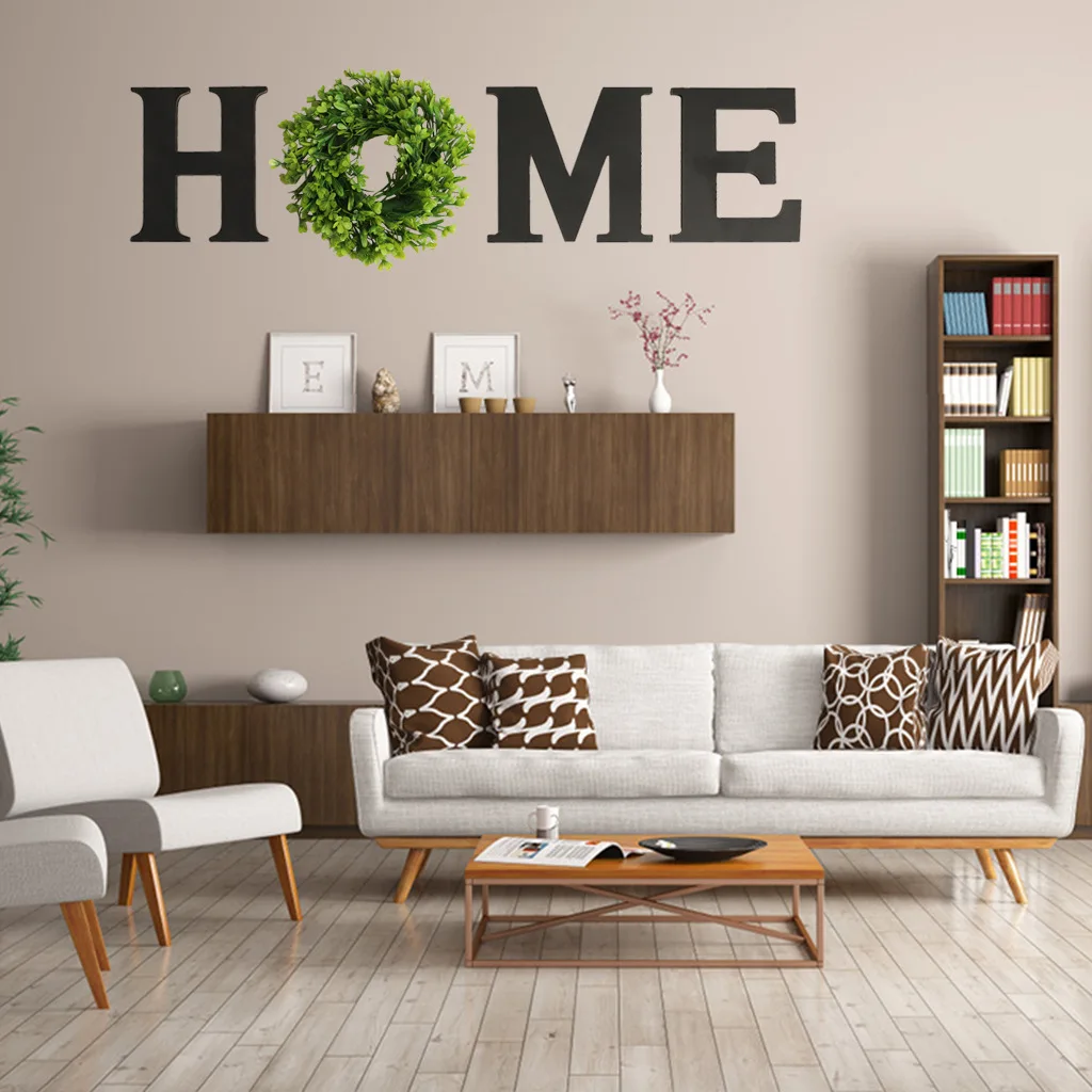 High Quality Wood Home Sign Decor,Rustic Decorative Word Signs,Standing Or Wall Mount Attached Wooden Letters