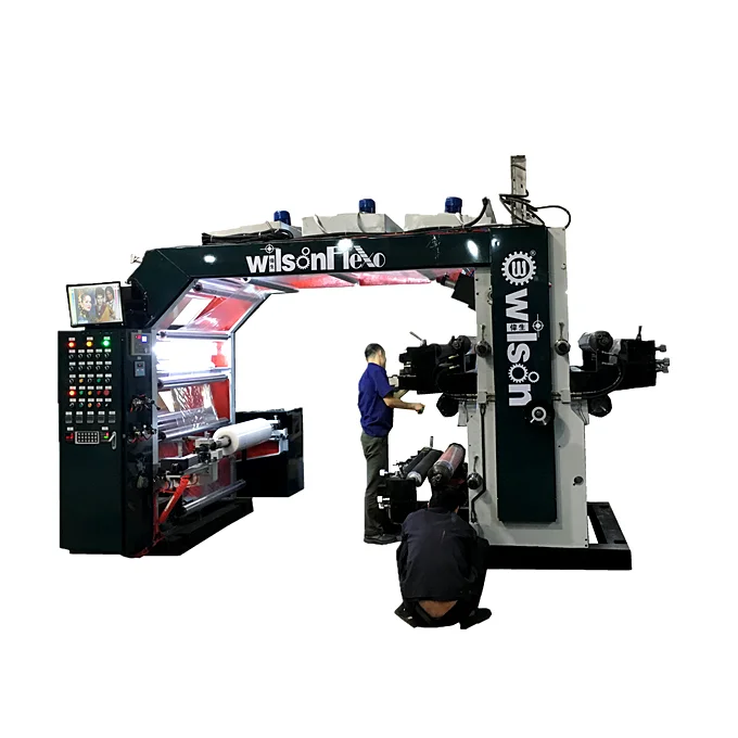 Chinese non-woven multi-color flex printing machine