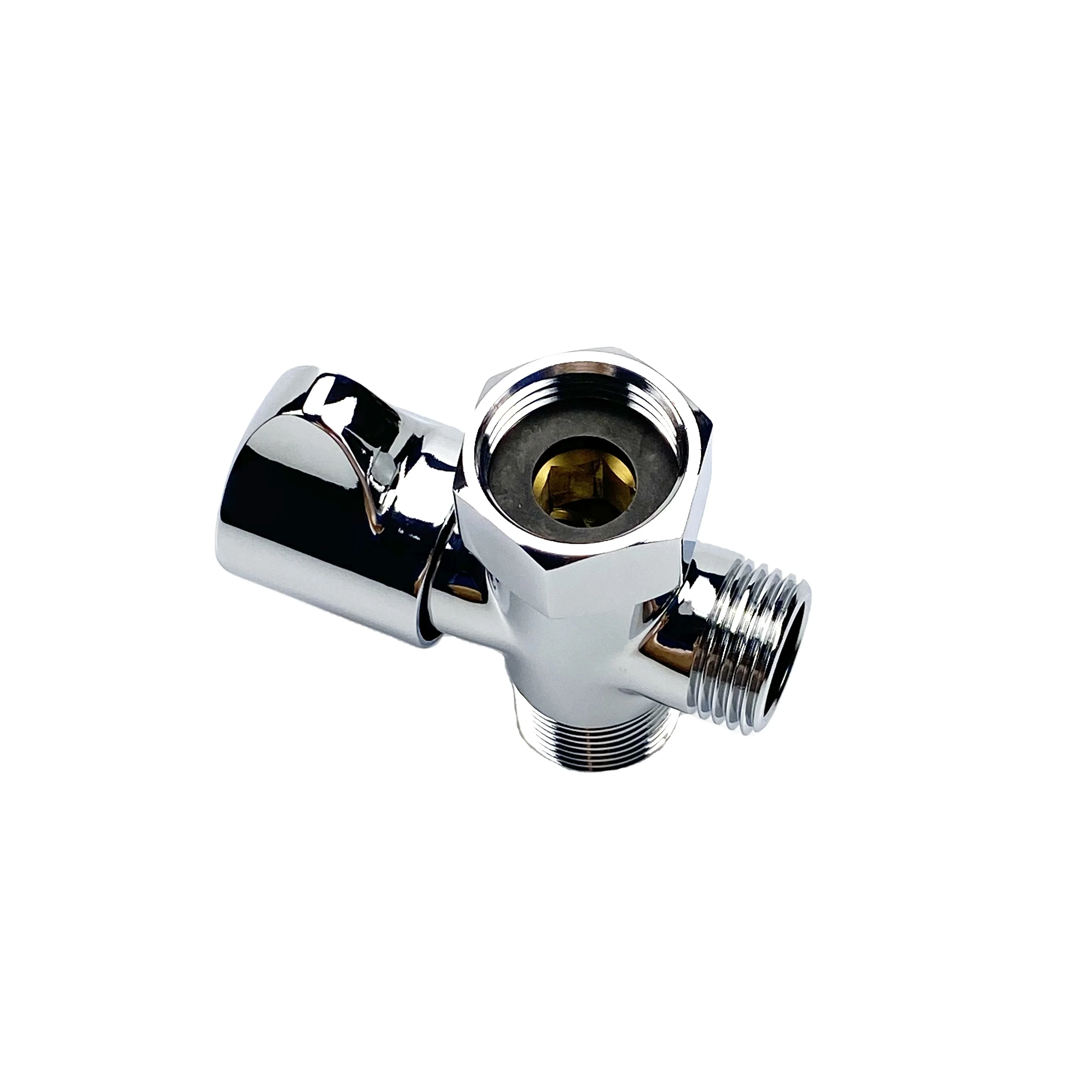 2020 New Arrivals Solid Brass Toilet Flow Switch for Water Pump Shower Valve with Divertert-adapter Bidet