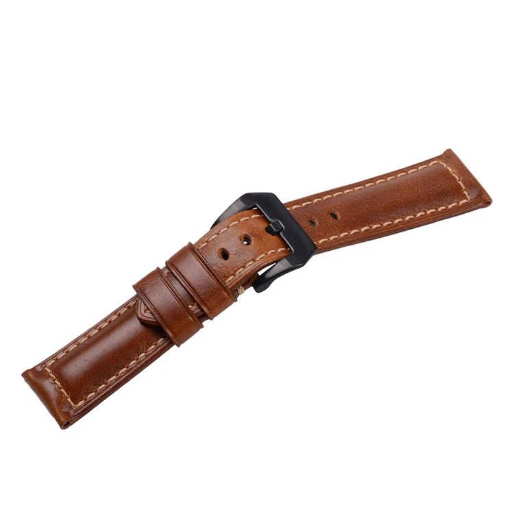 LAIHE Luxury Genuine Leather Watch Straps 18mm 19mm 20mm 21mm 22mm 24mm 26mm 6 Colors Oil Waxed Leather Watch Band