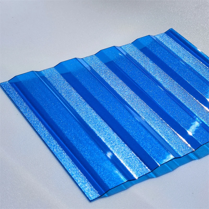 Low price high quality home outdoor application roof polycarbonate embossed corrugated roofing sheet