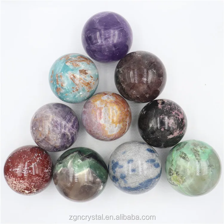 Robin Crystal  rose quartz dream chevron amethyst fluorite quartz crystal sphere balls for sale