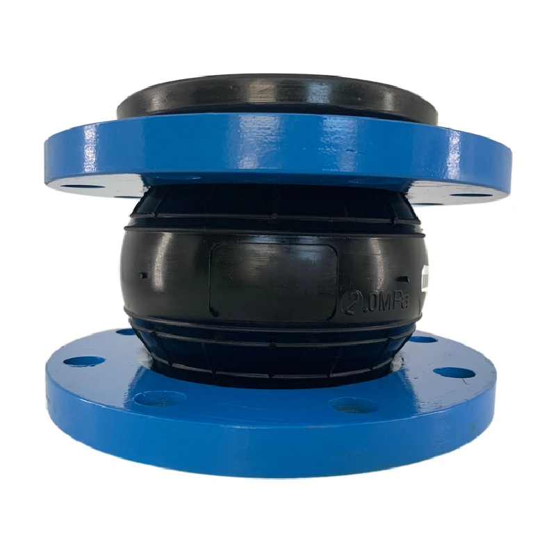 Expansion Joint/flexible Rubber Joint Jiufu Quick Delivery Soft Connection Single Sphere Galvanized Flange Rubber Pipe Flange