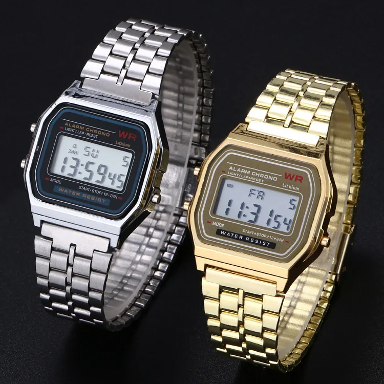Women Men  Watch LED Digital Sports Military Wristwatches Electronic Digital Present Gift Male watches