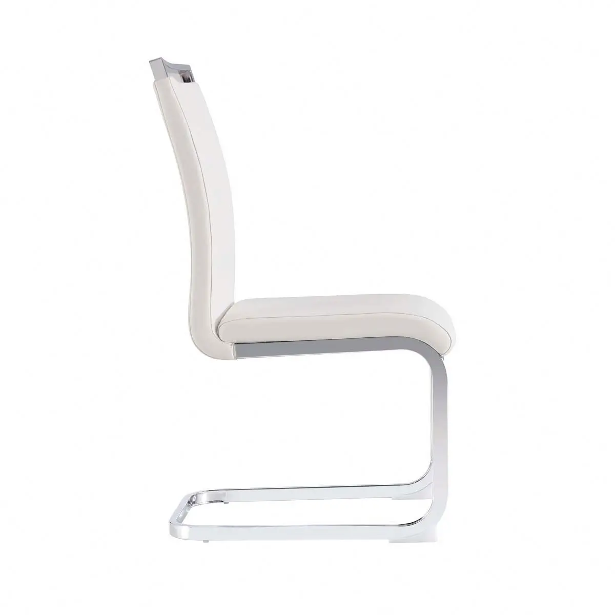Luxury Fancy  Z Shape Dining Chair Factory Direct White  Dining Chair Sillas De Comedor PU Leather  Leather Dining Chair