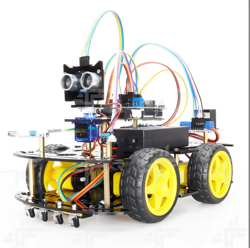 Ультразвуковой инфракрасный робот для отслеживания препятствий