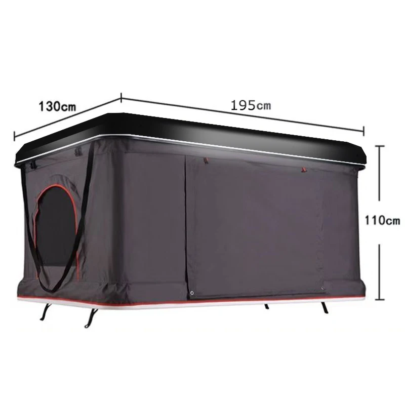 Custom Car Tent Double Self-driving Tour Camping Suv Roof Bed Outdoor Hard Shell Imported Roof Camping Tent