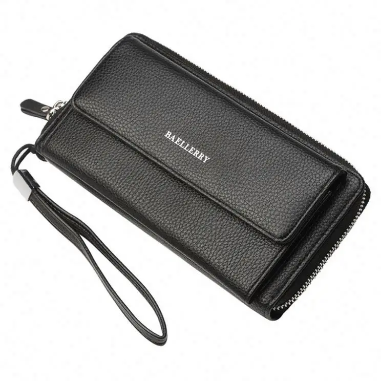 Free Sample best selling new design fancy multipurpose stylish clutch long wallet for men wholesale