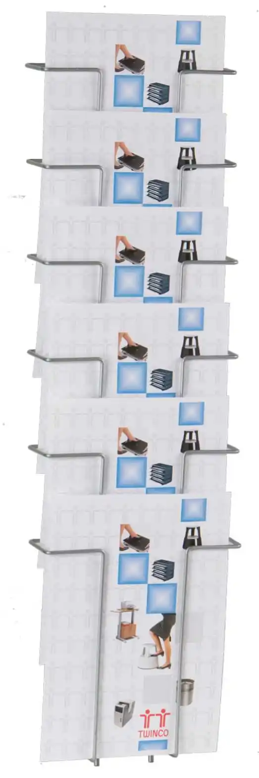 Magazine Organized Display Stand Wire Pocket Card Display holder Magazine Rack