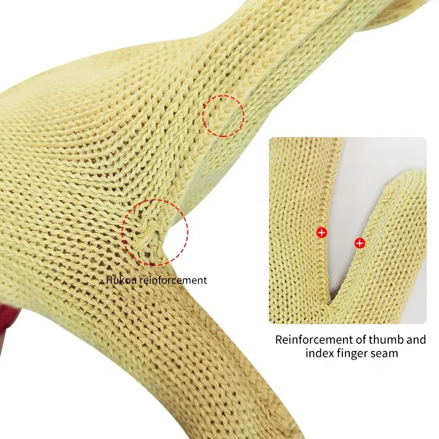 En388 Cut Resistant Steel Wire Aramid Gloves