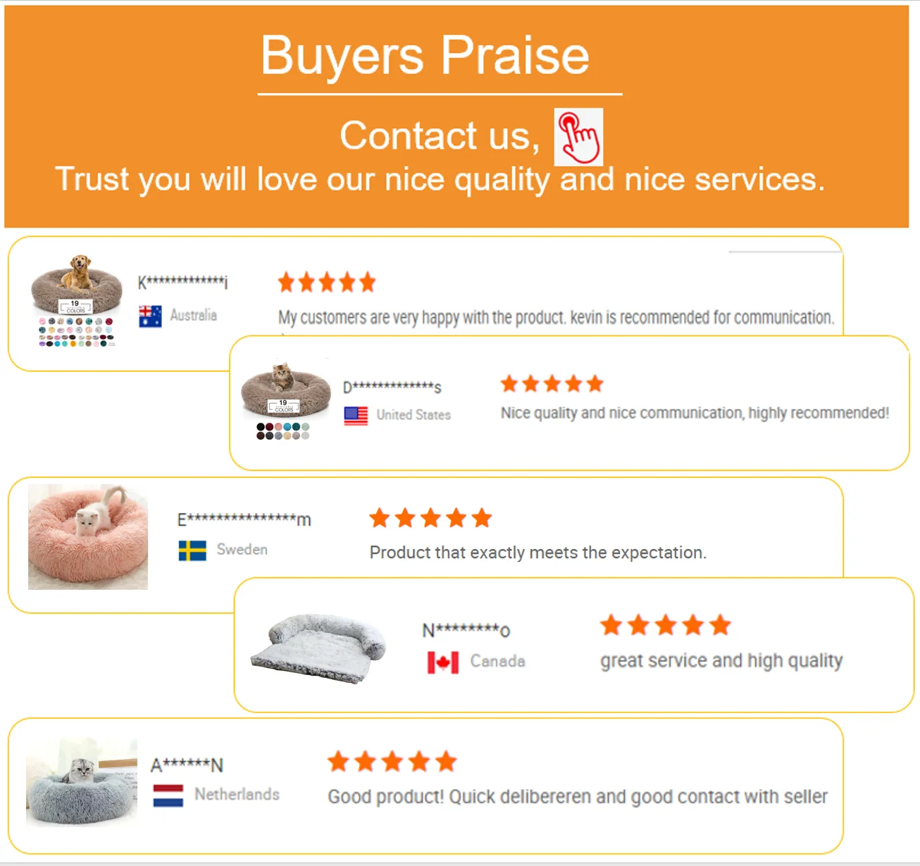 Multicolor Supplier Plush Calming Washable Cat Dog Bed Pet Sofa Donut Cuddler Waterproof Fluffy Pet Bed For Dog