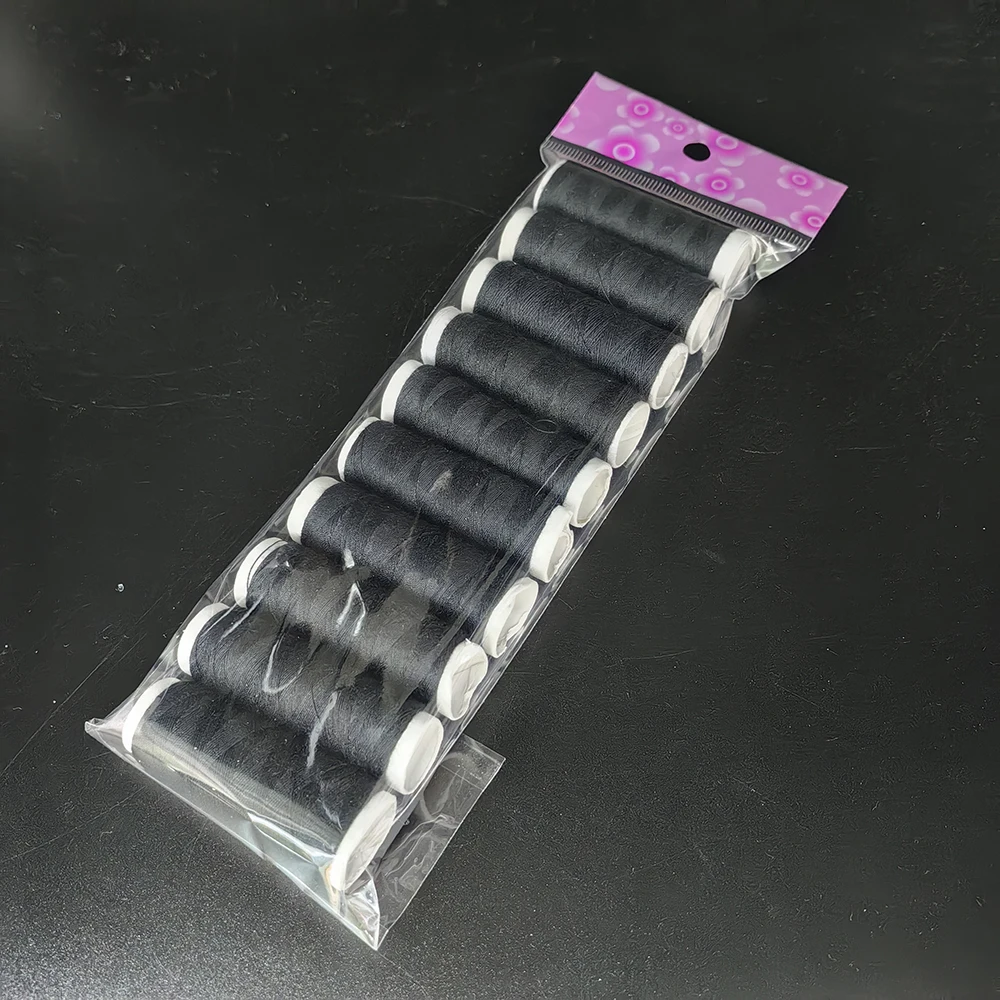 Wholesale 10PCS black and white color sewing thread  household polyester sewing thread