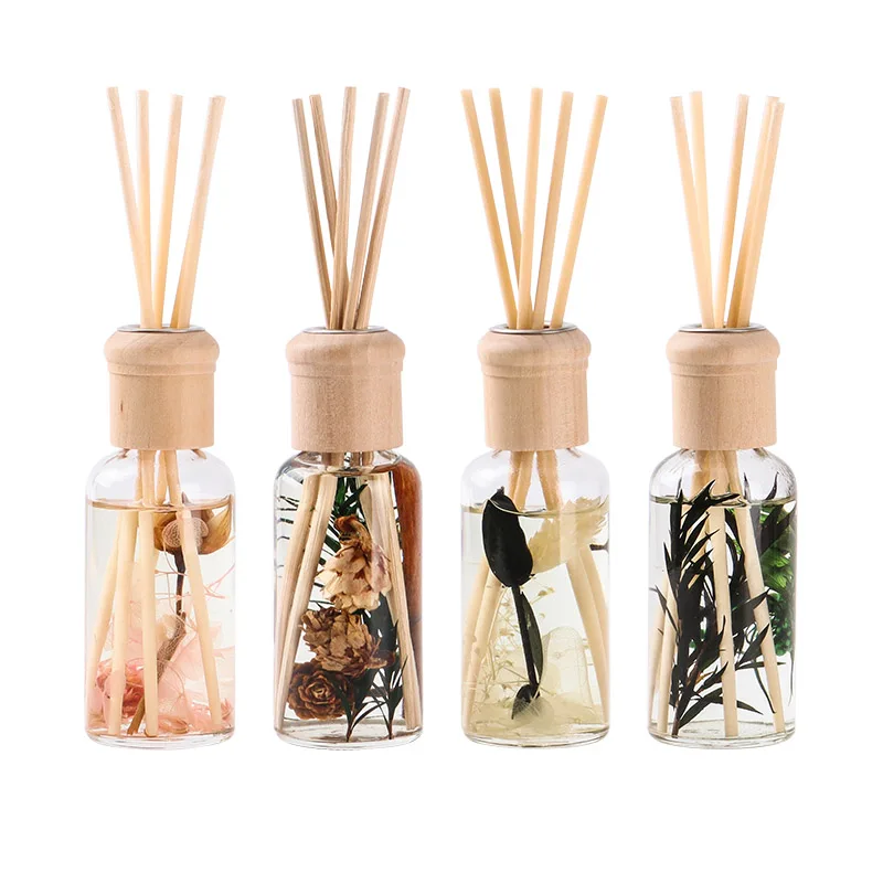 Best selling 50ml round glass bouquet diffuser luxury r flower reed diffuser gift