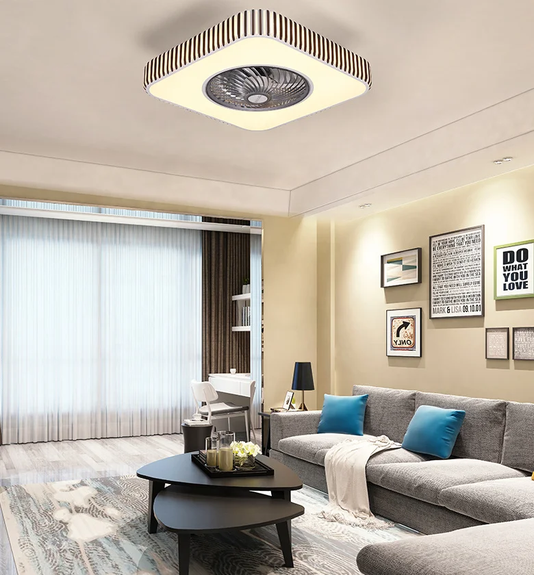 China Fashional APP Control Ceiling Fan Light License Products With Mosquito Proof