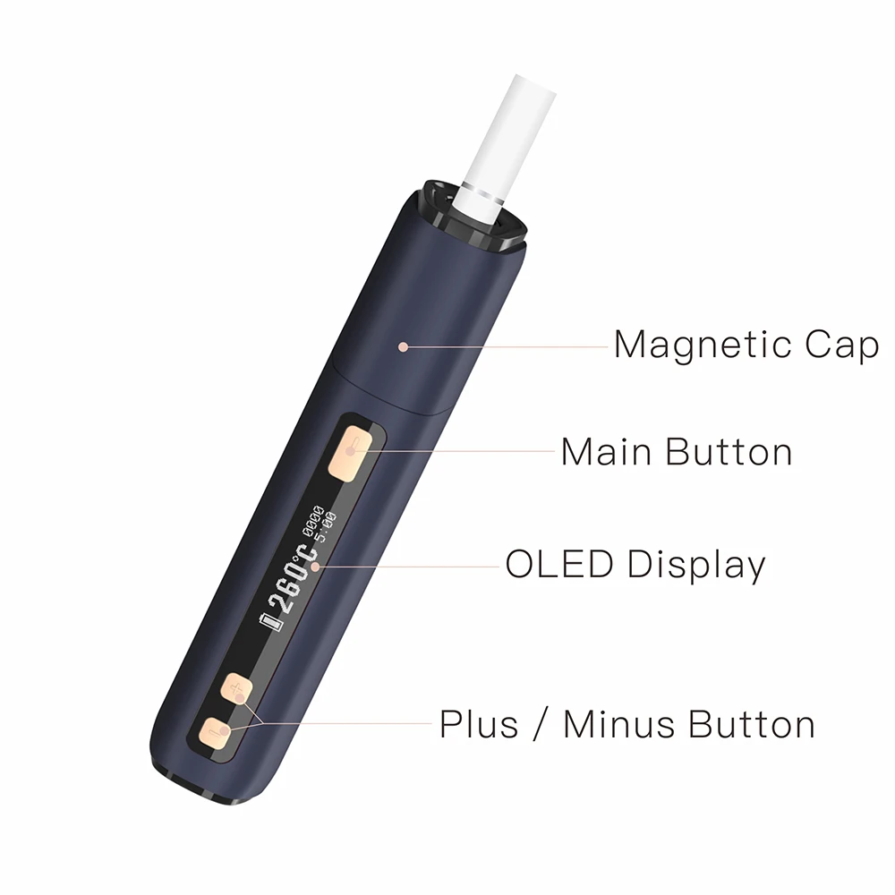 
2020 heat no burn device e-cigarette 3200mAh auto-clean smoking IQO product substitute machine Korea Japan smoke colorful 