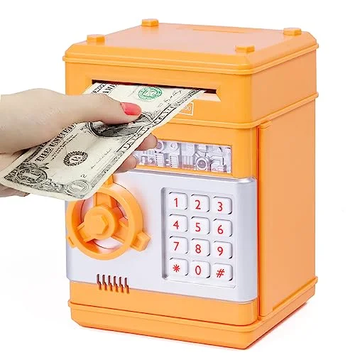 Money bank Cash Coin Can ATM Electronic digital piggy bank cartoon toy password piggy bank toys for kids