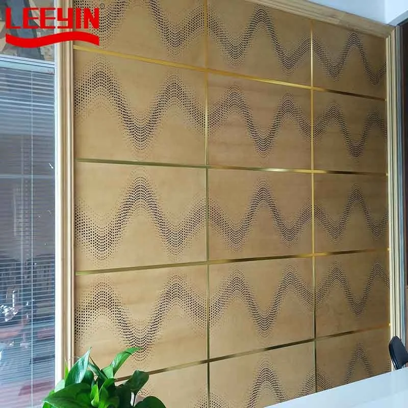 Factory Wholesale Sound Absorption Wooden Pattern for Building Decoration Acoustic Panel Wall Panel