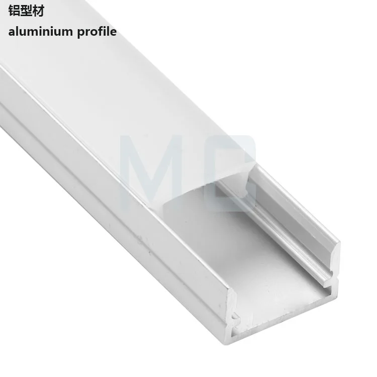 Lighting led aluminum profile for led strip lights/LED strip light diffuser cover / aluminium EXTRUSION housing led