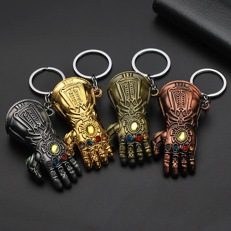 Thanos  unlimited glove key chain pendant Thor fist glove Marvel Avenger alliance Pendant keyrings