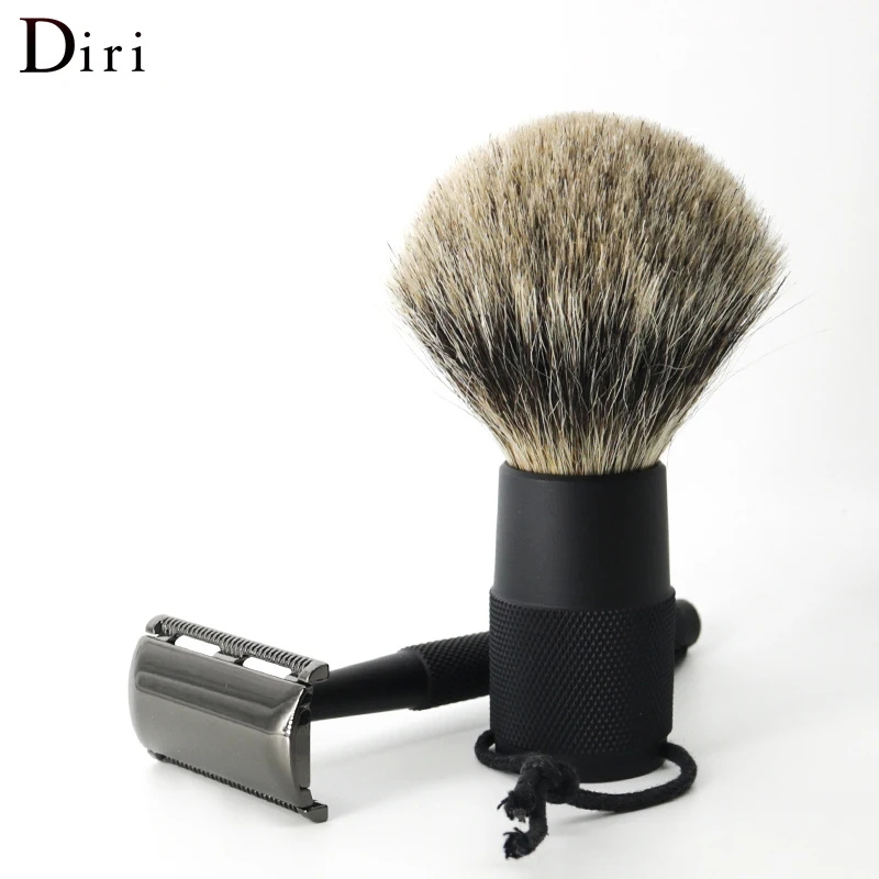 Diri Wholesale Custom Logo Mens Straight Aluminum Handle Shaving Safety Razor