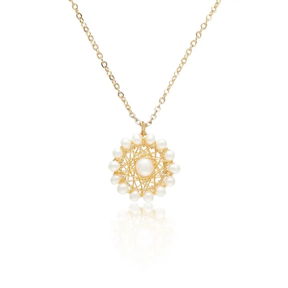 2019 Fine Handmade jewellery Sets Pearl Earring Necklace Bridal Wedding  jewellery Sets