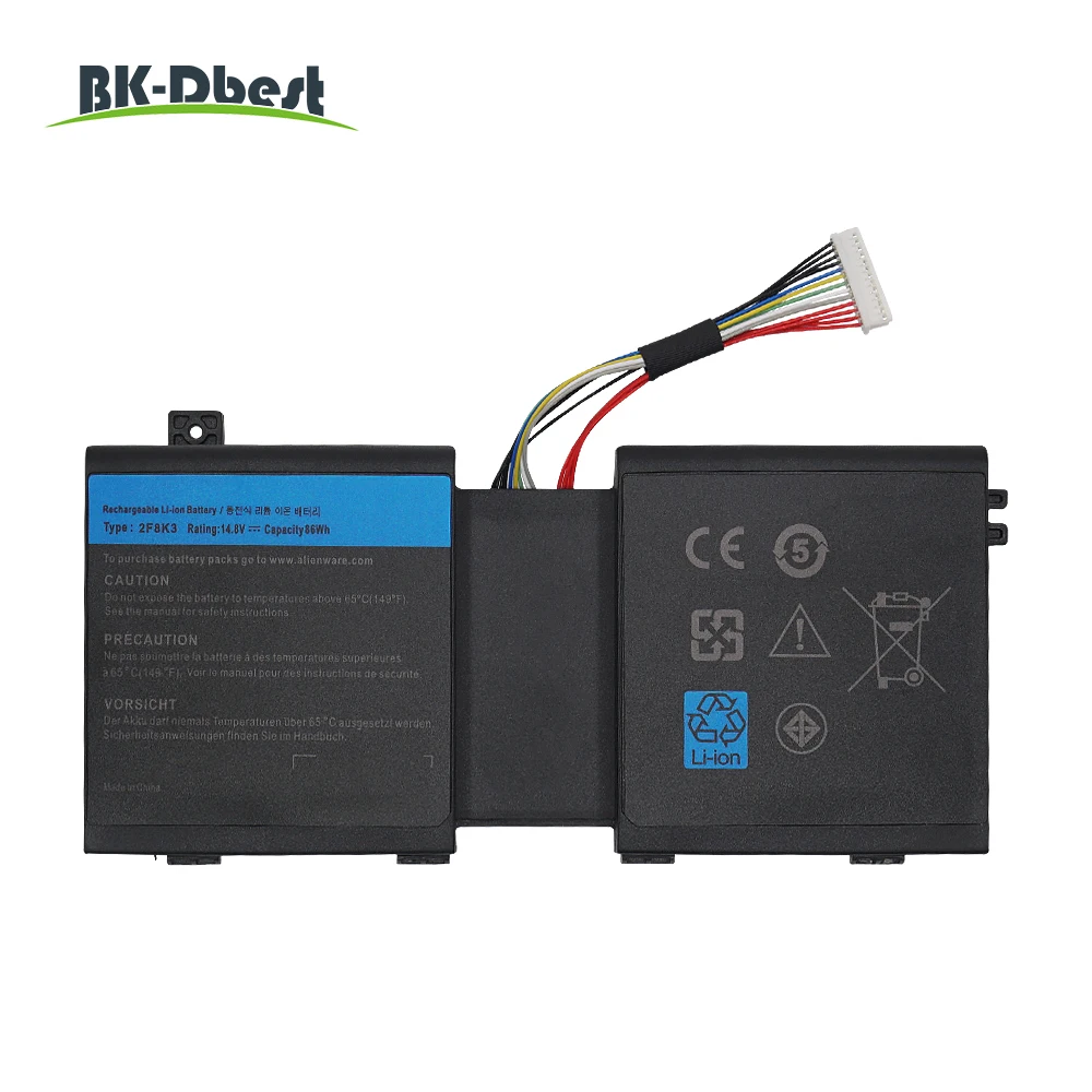 Аккумулятор для ноутбука Dell 2F8K3 Alienware 17 17X 18 18X M18X M17X ALW18D-1788 0KJ2PX KJ2PX G33TT 14,8 V 86Wh