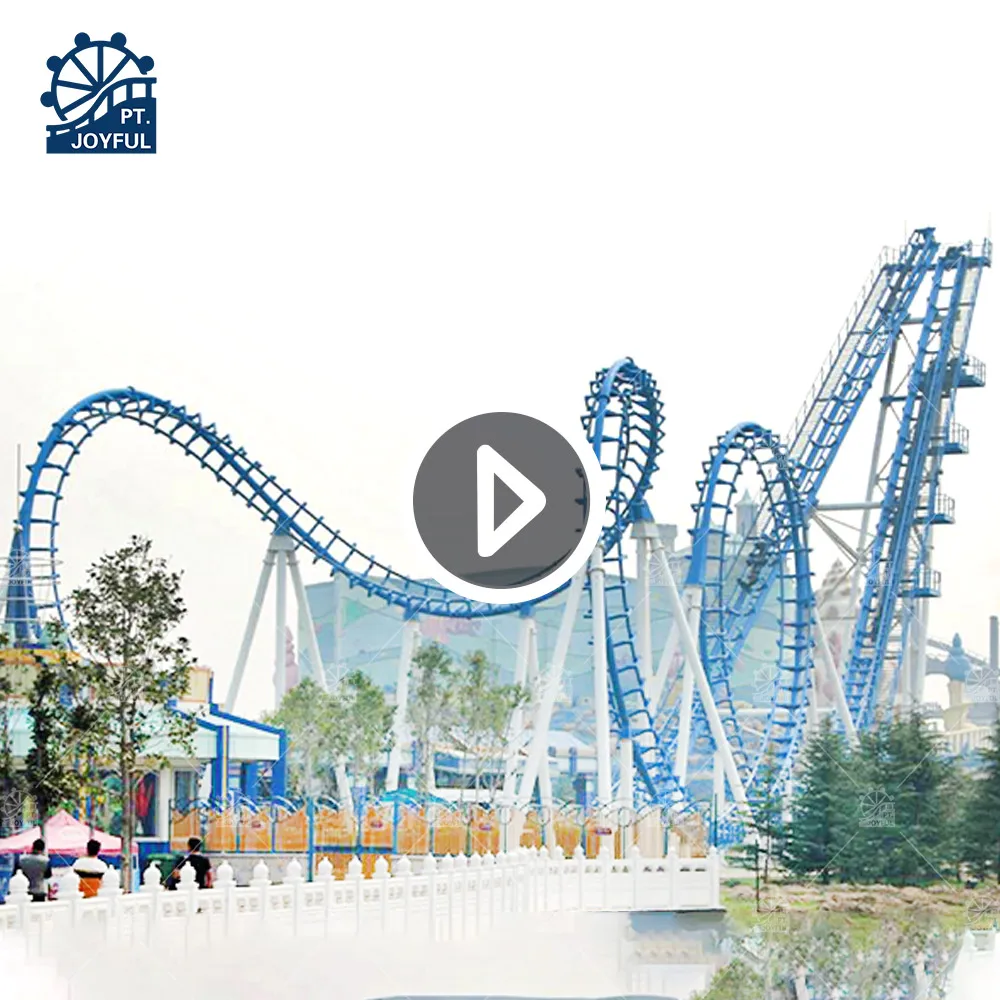 Amusement Park Roller Coasters Slides Products Thrill Equipment 28 Seats 290m Boomerang Roller Coaster Rides For Sale