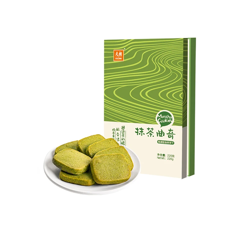 Высокое качество 220 г оптом OEM sancks Хрустящие матча крекер печенья конфеты для продажи