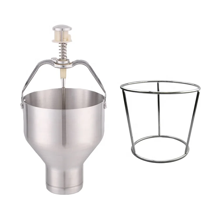 other snack machines Aluminum pancake mixer batter machine manual pancake mould filler pancake filler commercial manual doughout maker