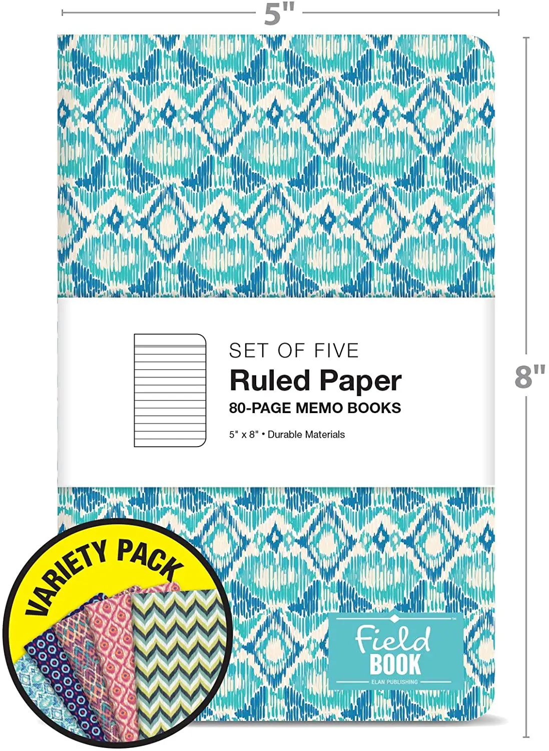 Various good quality small notebook ruled pattern exercise log book