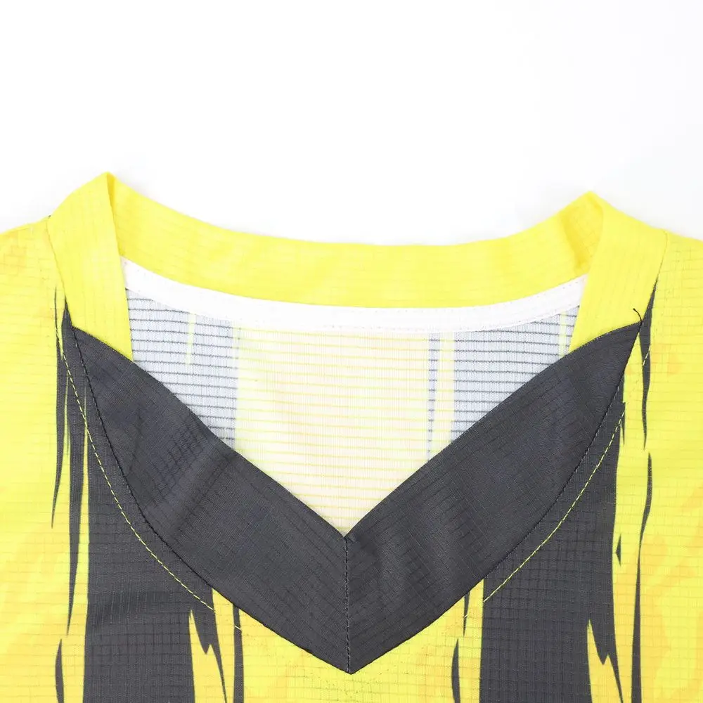 Factory Wholesale Soccer Uniforms Sport Wear Classic V Neck 100% Polyester T-shirts Custom Sublimation Football Jersey