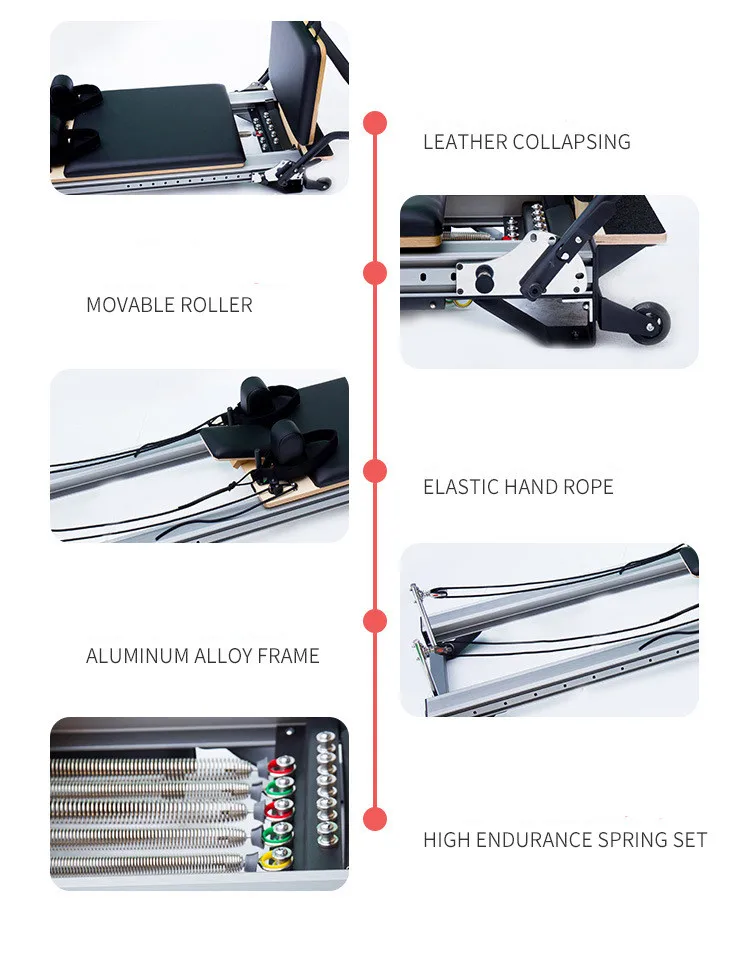 Whole price fitness Aluminum pilates reformer pilates equipment