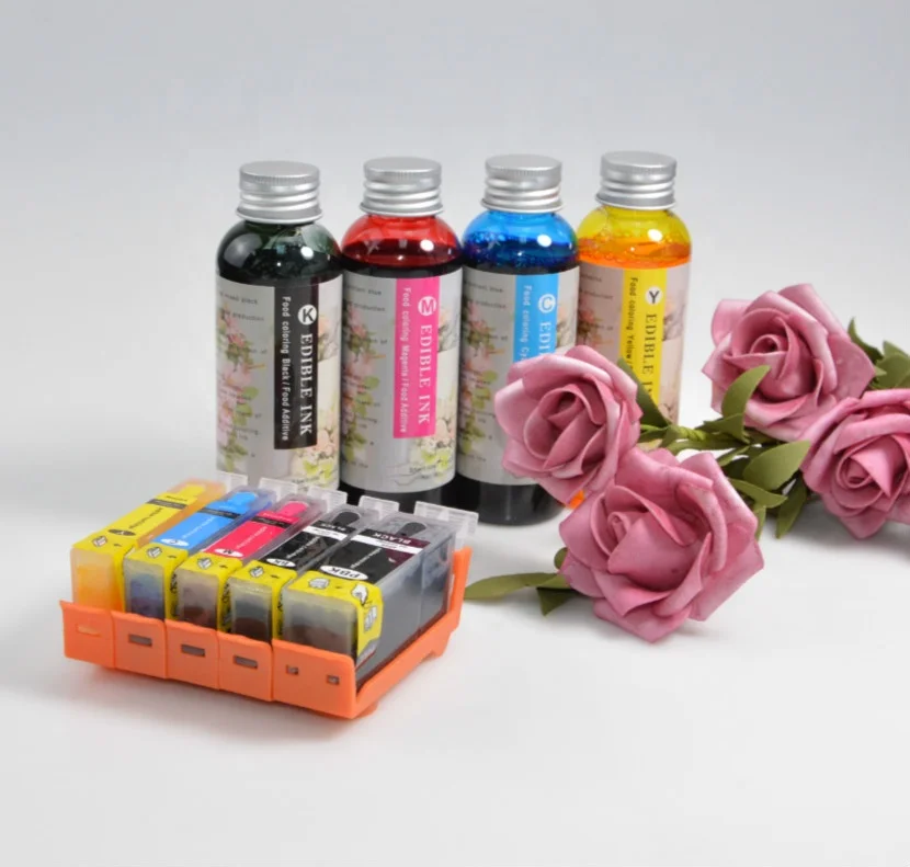 EDIBLE INK CARTRIDGE PGI 270 CLI 271 PGI 570 CLI 571 PGI 670 CLI 671 WITH EDIBLE INK NEW CHIP