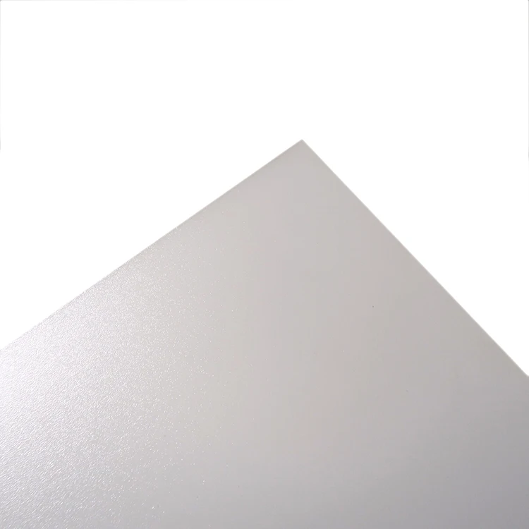 1.5mm 4mm Sun Sheets PC Frosted Solid Polycarbonate Sheet Custom Polycarbonate