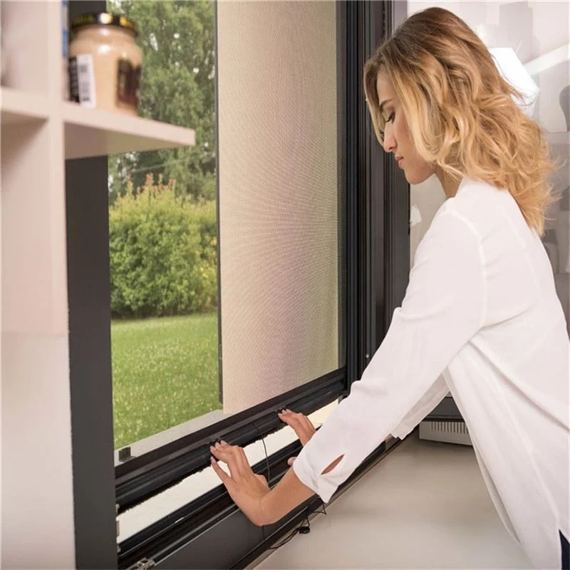 Hot Selling Good Price PVC Mosquito Proof Windows Fly Screen Retractable Mesh Insect Screen Window